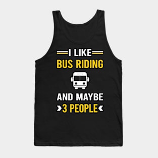 3 People Bus Riding Ride Rider Tank Top